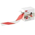 Produktbild: 3M ABSPERRBAND Flatterband Warnband Sperrband Trassenband rot-weiß 70mm x 100m