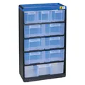 Produktbild: eurokraft pro Kleinteilemagazin VARIOPLUS PRO, HxBxT 525x300x135, 10 Schubladen, 11 Trennstege (13.50 cm, 52.50 cm) (464640)