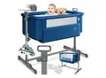 Produktbild: KESSER® Zustellbett Hubi 3in1 Baby Beistellbett Reisebett Babybett mit weich Matratze, mit Rollen Kinderbett, 5-fach Höhenverstellung, Faltbare Seitenwand für zu Hause und unterwegs