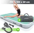 Produktbild: AIR Tracking TRACK Matte - aufblasbar, Tumbling 10/20 cm hoch, mit elektrischer Pumpe, Farbwahl, Größenwahl Farbe: Opalturqouise-Grey Maße: 200x100x20cm