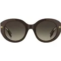 Produktbild: Marc Jacobs – Sonnenbrille mit abgerundetem Rahmen und braunen Verlaufsgläsern