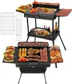 Produktbild: Zilan 2in1 Standgrill | Elektrogrill | Tischgrill | Partygrill | 2400 Watt