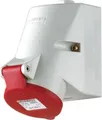 Produktbild: MENNEKES CEE-Wandsteckdose 3331 | 16A 5-polig 6h | 400V IP44 | TwinCONTACT | Aufputz | schraublose Klemme | rot