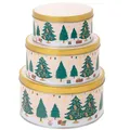 Produktbild: Moritz & Moritz Keksdose Metall Weihnachten, Keksdosen 3er Set Rund - Blechdose mit Deckel im festlichem Design - Vorratsdosen für Plätzchen, Cookies, Gebäck & Süßigkeiten - Langlebig & dekorativ