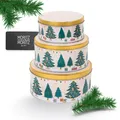 Produktbild: Moritz & Moritz Keksdose Metall Weihnachten - 3er Set Rund - Vorratsdosen