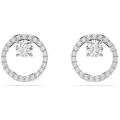 Produktbild: Swarovski Constella Ohrstecker, Rundschliff, Weiß, Rhodiniert
