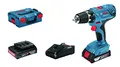 Produktbild: Bosch Professional 18V System Akku Bohrschrauber GSR 18V-21 (max. Drehmoment: 55 Nm, inkl. 2x 2.0Ah Akku, Schnellladegerät GAL 18V-40, L-BOXX)