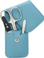 Produktbild: Erbe Collection dreiteiliges Manicure Set im Leder-Etui rot Maniküre-Set 9014