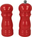 Produktbild: METALTEX 586046041 Pfeffermühle - Salzstreuer Set 13 cm in Rot lackiert, Holz