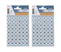 Produktbild: 2 x Herma Zahlenetiketten 1 - 240, 12 mm Zahlen Ziffern Nummernaufkleber 4124
