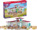 Produktbild: schleich HORSE CLUB | Reiterhof 42567 | Pferdestall mit Hannah, Lisa, 3 Pferden und viel Zubehör | tolles Geschenk für Mädchen und Jungen | Pferde Spielzeug für Kinder ab 5 Jahren | Set aus 115 Teilen