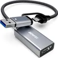 Produktbild: BENFEI Kabeladapter Video Audio Capture Karte 1080p 60FPS HDMI auf USB C/A