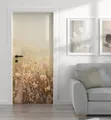 Produktbild: MyMaxxi Dekorationsfolie Türtapete Türposter Türfolie selbstklebend Goldenes Feld Türaufkleber, (Goldenes Feld, 1St.}, Klebefolie Tür aufgerollt), Selbstklebend