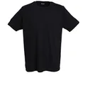 Produktbild: Ceceba Herren T-Shirt, Kurzarm, Baumwolle, Single Jersey, Navy, Uni, 2er Pack (DE/NL/SE/PL, Numerisch, 60, Regular, Regular, Schwarz)