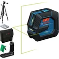 Produktbild: Bosch Kreuzlinienlaser GLL 20-22 G Professional, grüner Laser, selbstnivellierend, Tasche, Stativ