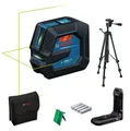 Produktbild: Bosch Linienlaser Kreuzlinienlaser Baulaser GLL 20-22 G Grün + Stativ