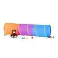 Produktbild: Relaxdays 10022470 Spieltunnel für Kinder, farbenfroher Krabbeltunnel f. Jungen und Mädchen, robuster Pop Up Kriechtunnel, bunt