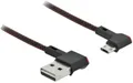 Produktbild: Delock USB-Kabel USB 2.0 USB-A Stecker, USB-Micro-B Stecker 0.20m Schwarz 85269