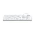 Produktbild: Hama Tastatur kabelgebunden CK-200 (USB Tastatur, ergonomisches Tippgefühl, leise Tasten, Kabel abnehmbar, deutsches QWERTZ-Layout, Multimedia Tasten, Assist Taste für KI Assistenten) weiß