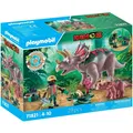 Produktbild: PLAYMOBIL 71821 Triceratops mit Jungtier
