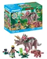 Produktbild: PLAYMOBIL   Dinos   Triceratops met Baby   Dino speelset   Dierenfiguren   Avont
