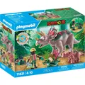 Produktbild: PLAYMOBIL 71821 Triceratops mit Jungtier