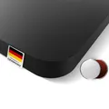 Produktbild: DESKSPACE Tischplatte - 2,5 cm Extra-Dicke Schwarze Schreibtischplatte 160x80 cm, Ideale Holzplatte für den Höhenverstellbaren Schreibtisch, Esstisch und Mehr, Langlebige Arbeitsplatte