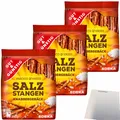 Produktbild: Gut&Günstig Salzstangen mit Meersalz 3er Pack 3x250g Packung und usy Block