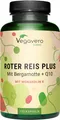 Produktbild: Vegavero Roter Reis Plus | 120 Kapseln | mit Monakolin K, Coenzym Q10, Artischocke- und Bergamotte-Extrakt | vegan