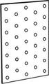 Produktbild: ART 81506 Lochplatte Stahl 400 x 100 x 2 sendzimirverz. FS 10 Stk