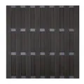 Produktbild: Groja WPC Fertigzaun 180x180cm gerillt anthrazit - Riegel DB703 4250260969388
