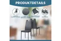 Produktbild: Albatros International Esszimmerstuhl Esszimmer Stühle 4 er Set SALERNO, Stuhl Stühle Esszimmerstühle, Küche (6er Set, Grau, Kunstleder Bezug), Küchenstuhl Küchenstühle Essstühle für den Esstisch Ess Stühle