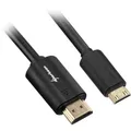 Produktbild: Sharkoon Adapterkabel HDMI Stecker > mini HDMI Stecker schwarz, 1 Meter, HDMI 2.