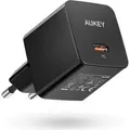 Produktbild: Aukey PA-Y20S Schwarzes Mini-Ladegerät 1xUSB-C 20W PD-Netzteil (20 W, 1 Port) (PA-Y20S Black)