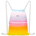 Produktbild: WANDF Rucksack mit Kordelzug Turnbeutel Sportbeutel Gym Bag Mit Aussentasche Verstellbar Tunnelzug Gymsack für Damen Herren Kinder mit Innentasche 11 Liter für Sport und Reisen (A - Regenbogen)