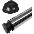 Produktbild: SO-TECH® Tischbein Ø 76 / 80 mm, belastbar bis 75 kg pro Stück, H: 82cm, Stahl, Chrom poliert, höhenverstellbar bis 32mm, 1x silberfarben Ø 8 cm x 82 cm