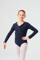 Produktbild: tanzmuster Sweatjacke Ballett Wickelacke Mandy aus weicher Baumwolle Ballettjacke für Mädchen