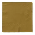 Produktbild: Mank Servietten aus Tissue 33 x 33 cm ¼ Falz | Kaffee Serviette | Basic | Uni | 100 Stück | praktische Einmal-Serviette für Gastronomie und Feiern | (Gold, 33 x 33 cm)
