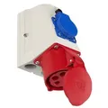 Produktbild: PCE CEE-Wandsteckdose Steckdose, 5-polig, 32 A, 230/400 V, IP44