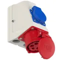 Produktbild: 32A CEE Wandsteckdose COMBO mit Schuko IP44 5-polig  5p Wanddose PCE 9225-6 #10