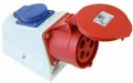 Produktbild: CEE 32A Kombi Wanddose 5pol. für 32A Stecker mit Schukosteckdose 230V PCE  NEU