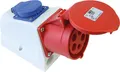 Produktbild: PCE CEE-Wandsteckdose Combo IP44 400V 32A + Schukosteckdose