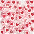 Produktbild: 500 g Rocks Herz-Bonbons - süße Tisch-Deko zu Hochzeit Taufe Valentinstag Muttertag Kommunion - Handarbeit zum Naschen - Rosa