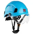 Produktbild: Mustbau Sicherheitshelm, EN397 Schutzhelme mit Schweißband und Visier, 53 bis 63cm Verstellbarer Kopfumfang, strapazierfähiges ABS-Material Für Mä
