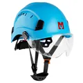 Produktbild: Mustbau Sicherheitshelm EN397 Schutzhelme mit Schweißband und Visier 53-63cm
