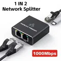 Produktbild: LAN Splitter 1 auf 2 Gigabit Ethernet Switch 2-Port Netzwerk Kabel Verteiler