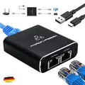 Produktbild: LAN Splitter 1 auf 2 Gigabit Ethernet Switch 2-Port Netzwerk Kabel Verteiler