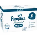 Produktbild: Procter & Gamble Service GmbH Pampers Harmonie Aqua Feuchttücher, 99% Wasser, Feuchttücher Baby aus 100% pflanzenbasierten Fasern, 1 Karton = 15 Flowpacks = 720 Tücher 8006540510247