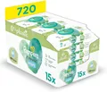 Produktbild: Pampers Harmonie Aqua Baby Feuchttücher - 15 x 48 Stück sanfter Hautschutz