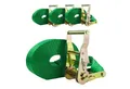 Produktbild: TRUTZHOLM Spanngurt Ratschen Zurrgurt Spanngurte 1-tlg 6m 2t 2to 2000kg TÜV/GS GRÜN (Set, 4er Set) mit TÜV/GS